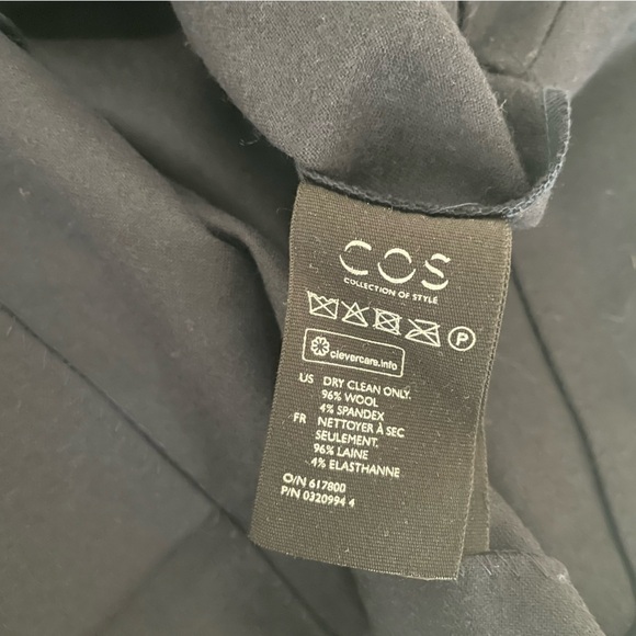 COS wool Dress with high neckline and pockets size 6 NWT - Picture 6 of 8
